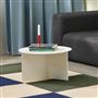 HAY Slit Round Low Large White Table
