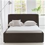 Amalfi Bed -Double - Cassia Velvet - Moleskin