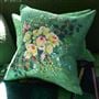 Margaretta Emerald Emboidered Cushion