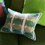 Kushime Emerald Embroidered Cotton Cushion