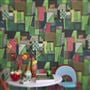 Raku Patchwork Emerald