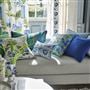 Matsu Cobalt Cotton Cushion