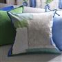 Celadon Vase Delft Cotton Cushion