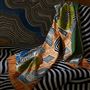 En Allant Aux Baux Cypres Merino Wool Throw