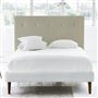 Polka King Headboard - Self Buttons - Cassia Dove