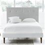 Polka Double Headboard - Self Buttons - Brera Lino Graphite