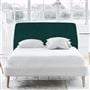 Cosmo Superking Headboard - Self Buttons - Cassia Azure