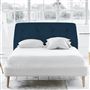 Cosmo Double Headboard - Self Buttons - Cassia Prussian