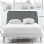 Cosmo Superking Headboard - White Buttons - Brera Lino Zinc