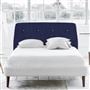 Cosmo Superking Headboard - White Buttons - Brera Lino Marine