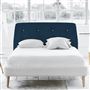 Cosmo Superking Headboard - White Buttons - Cassia Prussian