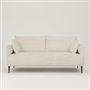Positano 2.5 seater - Matt Black Legs - Brera Lino Natural 