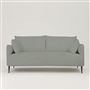 Positano 2.5 seater - Matt Black Legs - Cassia Velvet Zinc