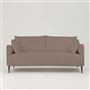 Positano 2.5 seater - Matt Black Legs - Brera Lino Cameo