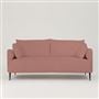 Positano 2.5 seater - Matt Black Legs - Tarazona Rose