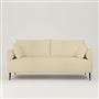 Positano 2.5 seater - Matt Black Legs - Cassia Velvet Calico