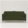 Positano 2.5 seater - Matt Black Legs - Aria Forest