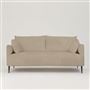 Positano 2.5 seater - Matt Black Legs - Tarazona Natural 