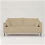 Positano 2.5 seater - Matt Black Legs - Tortona Ecru