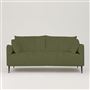 Positano 2.5 seater - Matt Black Legs - Tortona Cedar