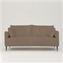 Positano 2.5 seater - Matt Black Legs - Tortona Moleskin