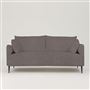 Positano 2.5 seater - Matt Black Legs - Tortona Graphite