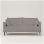 Positano 2.5 seater - Matt Black Legs - Tortona Zinc