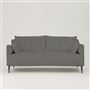 Positano 3 seater - Matt Black Legs - Brera Lino Granite