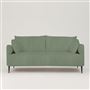 Positano 3 seater - Matt Black Legs - Brera Lino Thyme