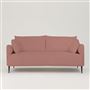 Positano 3 seater - Matt Black Legs - Tarazona Rose