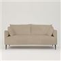 Positano 3 seater - Matt Black Legs - Tarazona Natural 