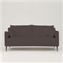 Positano 3 seater - Matt Black Legs - Aria Steel