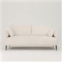 Positano 3 seater - Matt Black Legs - Tortona Chalk