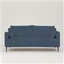 Positano 3 seater - Matt Black Legs - Tortona Denim