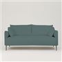 Positano 2.5 seater - Polished Steel Legs - Brera Lino Cadet