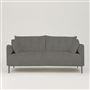 Positano 2.5 seater - Polished Steel Legs - Brera Lino Granite