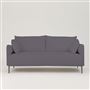 Positano 2.5 seater - Polished Steel Legs - Brera Lino Slate