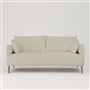 Positano 2.5 seater - Polished Steel Legs - Tarazona Chalk