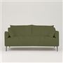 Positano 2.5 seater - Polished Steel Legs - Tortona Cedar