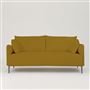 Positano 3 seater - Polished Steel Legs - Tarazona Ochre