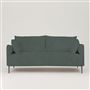 Positano 3 seater - Polished Steel Legs - Tortona Cadet