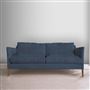 Milan 2.5 Seat Sofa - Tortona - Denim - Walnut Leg