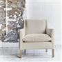 Milan Chair - Aria - Chalk - Beech Leg