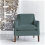Milan Chair - Brera Lino - Cadet - Walnut Leg