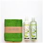 Fern Face Cloth + Verviene Shower Gel & Body Lotion Gift Box