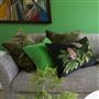 Pasqueflower Olive Cushion