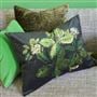 Pasqueflower Olive Cushion