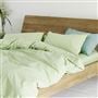 Loweswater Willow Green Organic Cotton Bed Linen Set