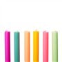 Set of 12 Dining Candles Neon Lights  - Reverse