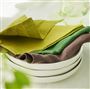 Lario Chocolate Pure Linen Half Runner, Placemats & Napkins 